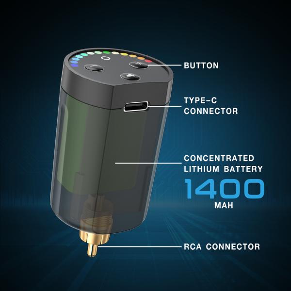 STIGMA Tattoo Wireless Power Supply P802-1-RCA Tattoo Pen Battery Pack