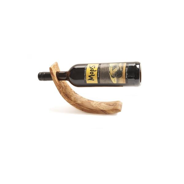 Custom Size and Color Service for Stamping Printing Handling Olive Wood Bottle Holder