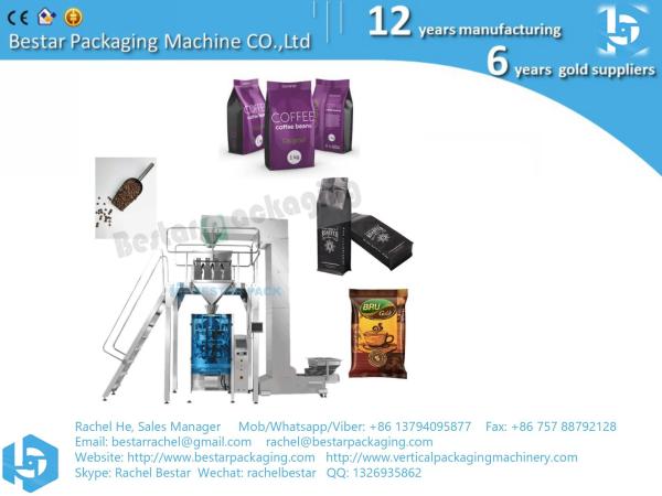 Foshan Bestar roasted coffee bean packing machine VFFS type