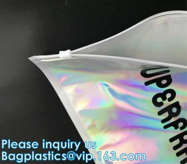 Anti-Odour Bag, Swimwear Packaging, Custom Shipping Bags, Holographic Slide Zip lockk Bag