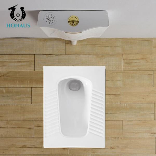 ODM OEM Traditional Design Wc Squatting Pan Toilet 600*450*240mm Size