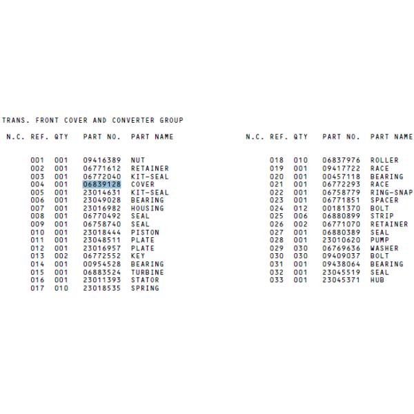 Allison flywheel assy 23016982 for Terex dump truck 3305 TR35