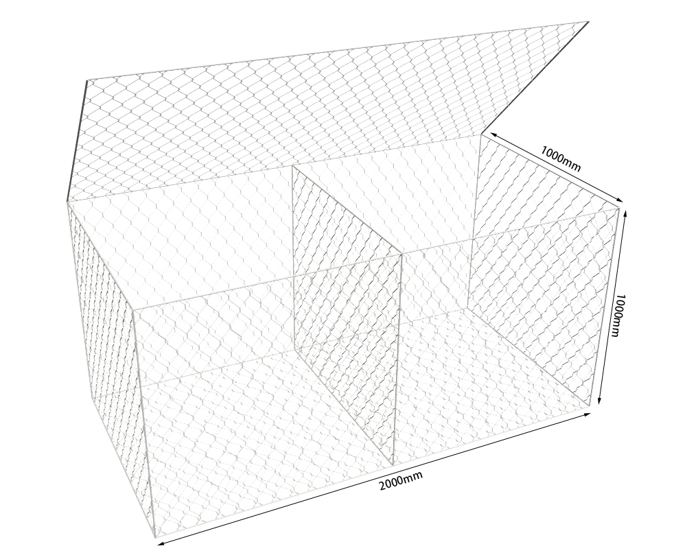 High Quality Silver Gabion Box Retaining Wall Bridge Gabion Metal Wire Mesh