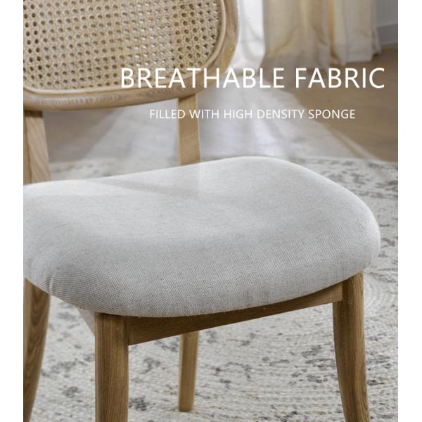 Vintage Rattan/Wicker Chair Solid Wood Dining Chair Armless Rattan Chair for Customer Needs