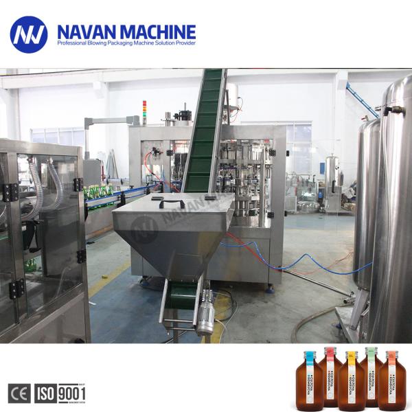 Monoblock 200-2000ml Glass Bottle Soad Water Kombucha Filling Machine