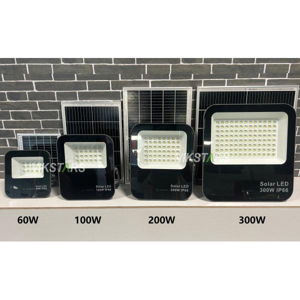 Battery Replaceblae 60w 100w 200W 300w Solar Flood Lights With Glass Cover