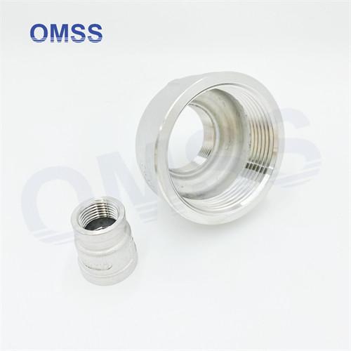 NPT BSP  Screwed Pipe Fittings 304 Stainless Steel Female 4x1 Reducing Socket