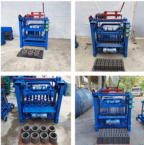 8.8kw Power Cement Brick Making Machine for 1-14 Bricks Molding Quantity Production