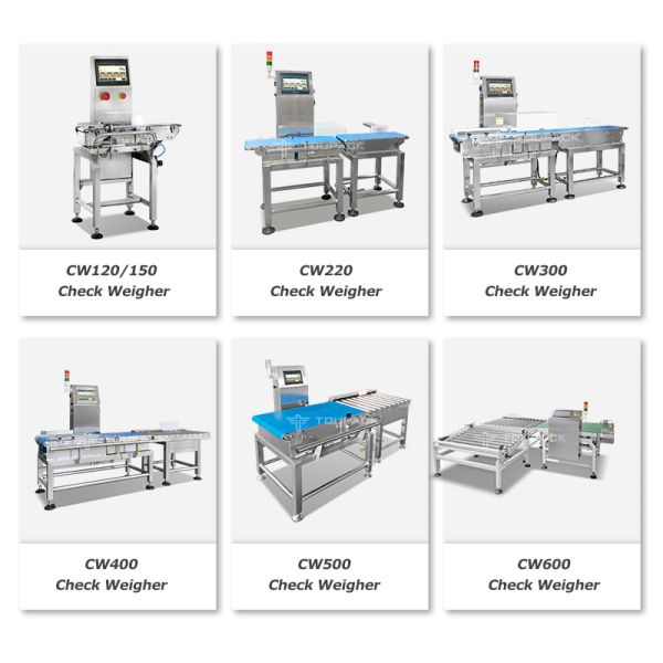 Online Checkweigher Conveyor with Reject System Packaging Line Weight Inspection Equipment