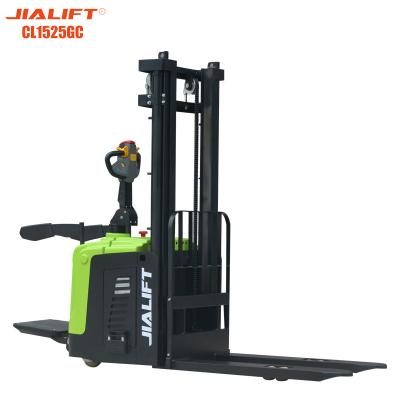CE Electric Double Stacker 1500kg Lifting 2530mm Forklift Pallet Stacker