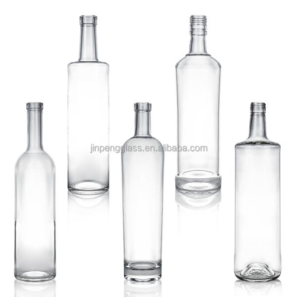 Glass Base Material 12 oz High Flint Beverage Water Beer Glass Bottle With Aluminum Cap