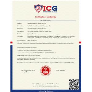 Jiangsu Keisharp Heavy Industry Co., Ltd. Сертификации