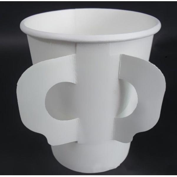 Simple Style Biodegradable Paper Cup with Handle Hot Drinks Tea Coffee Custom Size