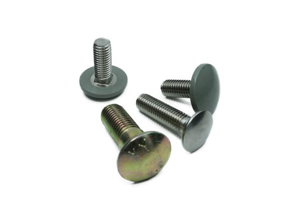 Class4.8 8.8 Zinc Yellow Plated Round Head Silo Bolts Fin Neck Bolt