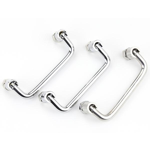 Stainless Steel SUS304 Door Pull Handles Chrome Plating Folding OEM Service
