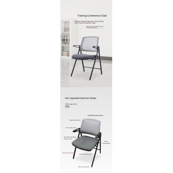 Comfortable Training Office Chair with Fixed Handrail Reclining and Foldable Design