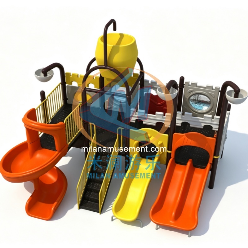 CE Certified Castle Theme Kids Playground – Multi Water Slide Combo Design for Water Park & Private Settings
