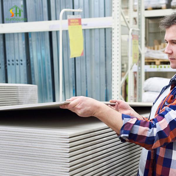 12mm Thickness 4x8ft Size Gypsum Board with 5 Years Warranty for Modern Interior Ceilings