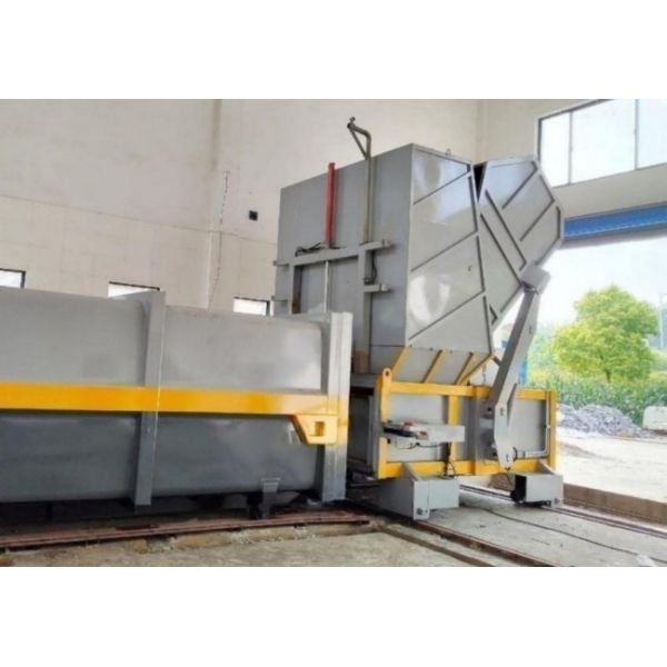 Horizontal 100-300T  smart bin auger marine solid hydraulic  refuse trash waste garbage compactor