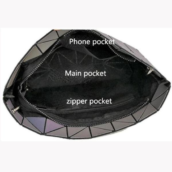 La messagère Bag des femmes de Diamond Lattice Luminous Single Shoulder