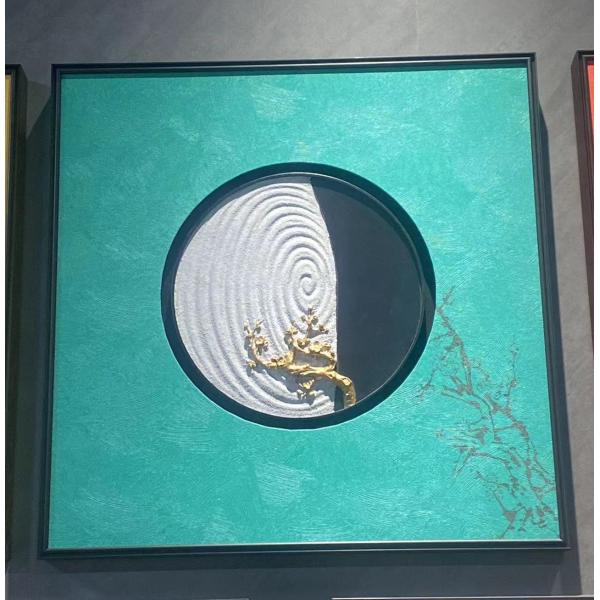 Modern Home Decor Aluminum Art Collection with 30*30cm Size and Oxidation Surface