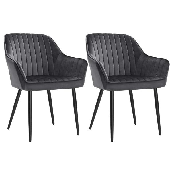 Modern Velvet Dining Chair with Metal Legs Custom Color