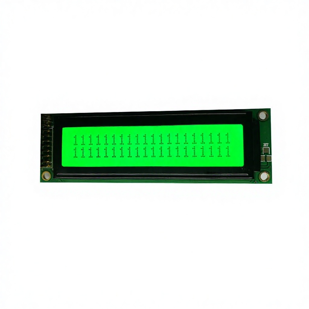 20*2 Character 3.35 Inch LCD Module 2002 STN Green Positive Display 5V Drive Voltage Universal PIN Interface Screen