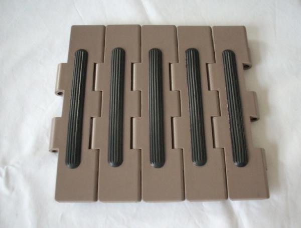 Flat top chains LF880TAB CONVEYOR CHAINS WITH RUBBER INSERTS derin chains food grade