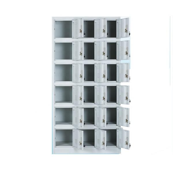 Armário de armazenamento chave do metal do fechamento de 18 portas para a carga do telefone celular