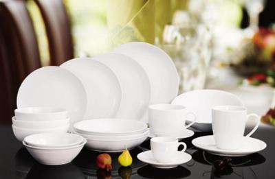 superwhite coupe shape porcelain/new bone  61pieces dinnerware sets with gold decal with gifbox