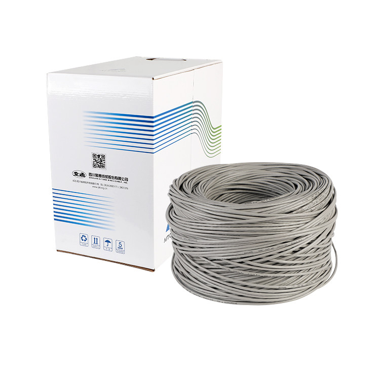 кабель ethernet незаслоненное UTP 0.50mm 24AWG 4Pair Cat5e с курткой PVC