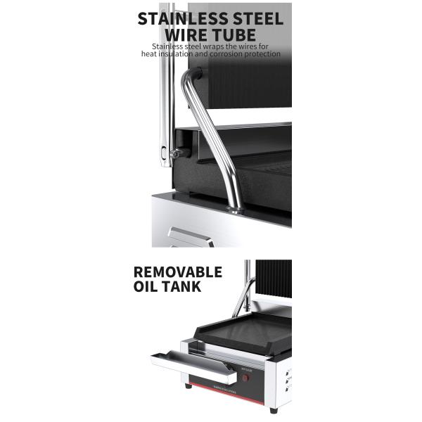 Panini Press Grill Sandwich Maker полный плоский контактный гриль 220v/110v без частной плесени