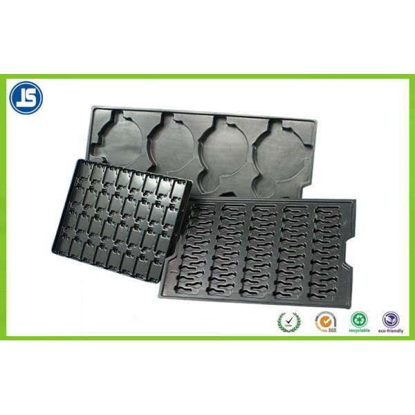 Электронная чернота ПС подносы 0,45 мм пластиковые ЭСД, противостатический поднос отсека