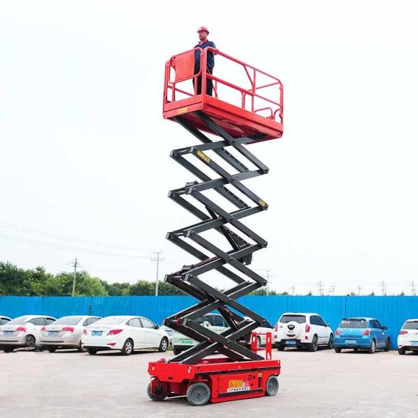 Hydraulic 20 Ft Self Propelled Scissor Lift Dimensions 4x8 Feet