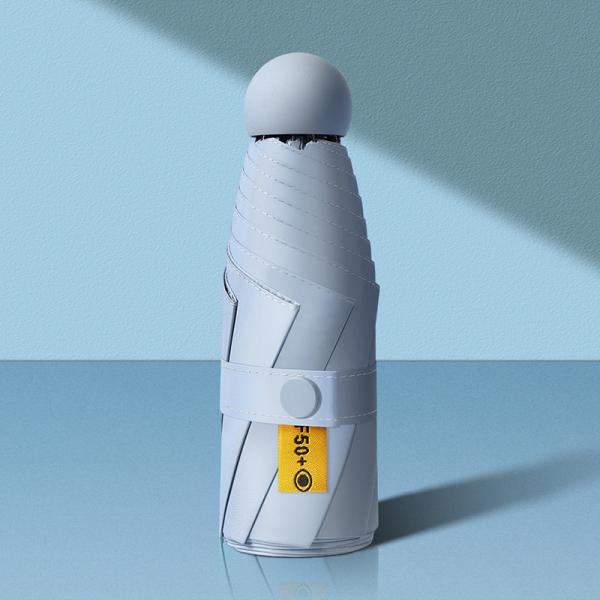 5 Folding Sunshade Small Pocket Sunny and Rainy Umbrella Women Dual- Sunscreen Design