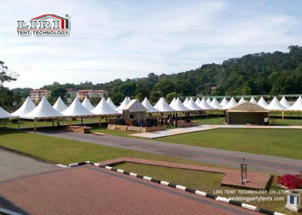 5X5M White Outdoor Event Tents With High Peak for Catering and Wine Festival
