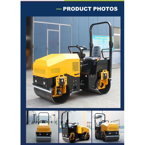 2 Ton 3 Ton Ride on Road Roller Hydraulic Vibratory Compactor Double Drum Roller for Sale