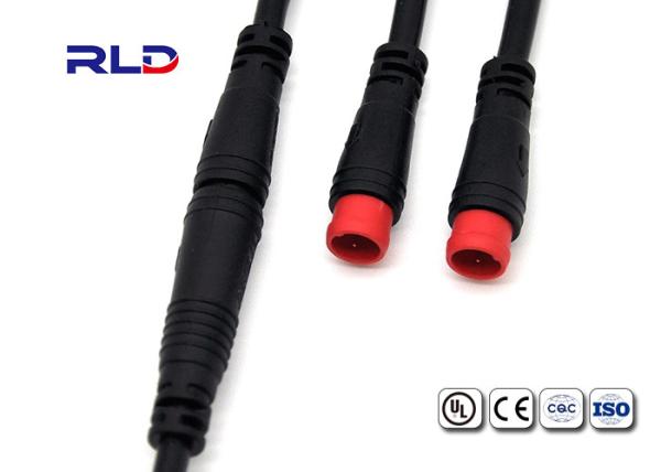 Pin fêmea masculino exterior bonde impermeável da tomada 2 dos conectores IP65 da tomada da bicicleta elétrica