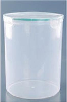 Circular Fresh Food Container , Transparent PP Plastic Refrigerator Storage Box