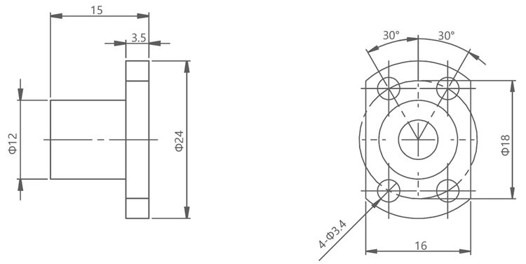 Напряжение тока 2,5 угла шага stepper мотора 1.8° винта шарика Nema 8 (20mm) гибридное/6.3V настоящее 0.5A, 4 подводящего провода