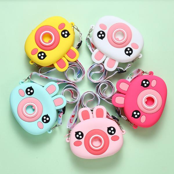 Кролик Камера Силикон Мини Монета Сумка Рамочная сумка Мультфильм Детская Сумка Для Детских Сумок Рамочная сумка Для Малышей