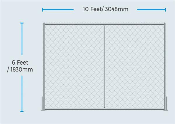 2.5mm 3.0mm Hot Dip Galvanized 11 Gauge Chain Link Fence