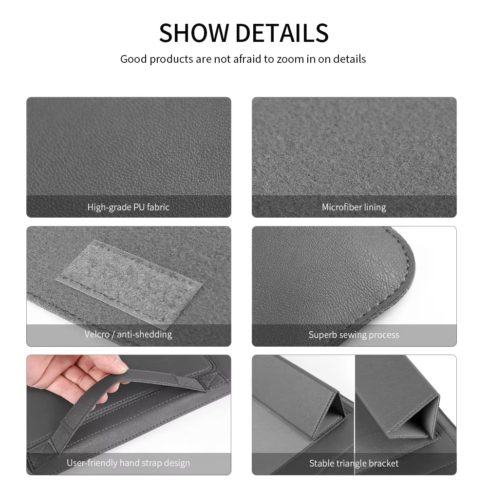 For 13 Inch Waterproof Convertible Laptop Sleeve Bag Customized Stand Mousepad Tablet Notebook Computer Pocket Case Dnb71