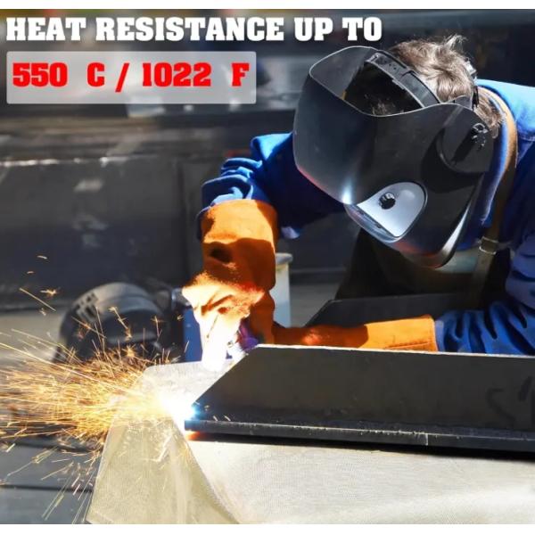 Cubierta de soldadura 100% retardante de llama 6x8 pies 2 paquetes con guantes de protección para las manos