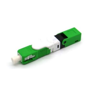 FTTH SC APC SM Conector rápido de fibra óptica com fonte de luz laser e baixa perda de inserção