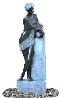 Customize Size Cement Material Statue Water Fountains For Garden 