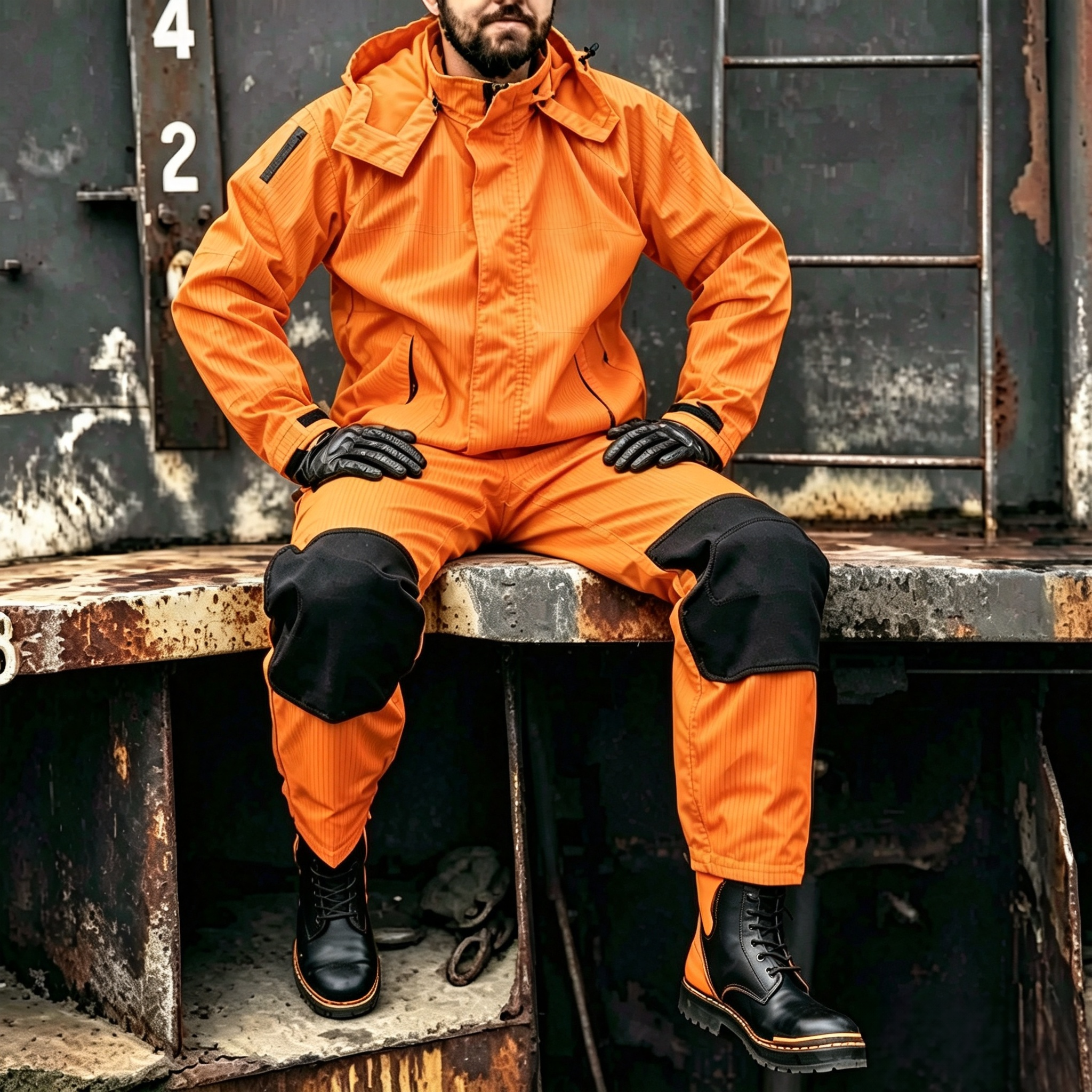 Hooded Protection Jacket Lightweight Work Safety Jacket Impact Resistant