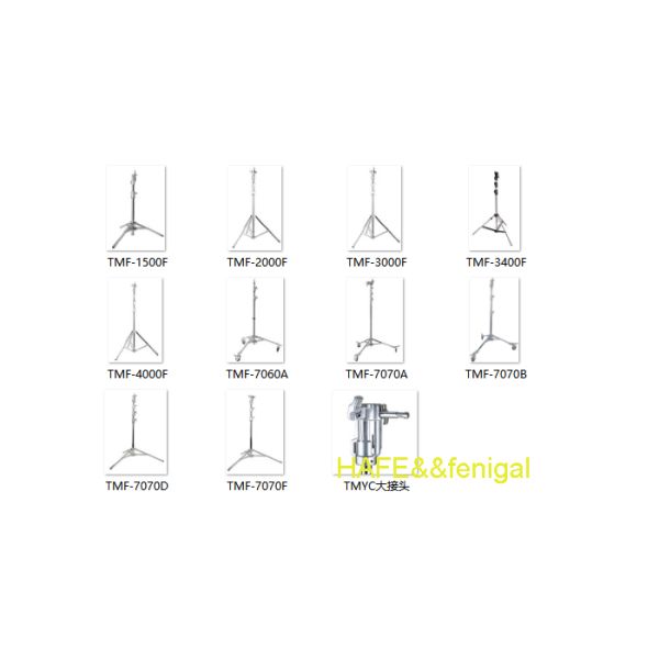 Wheeled Base Stands And Heavy-Duty Steel Film/Video Stands For Studio, Broadcast