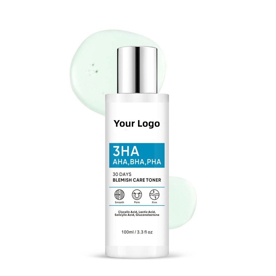OEM ODM Brand Skin Care Toner Glycolic Acid Whitening Acne Removing Skin Toner