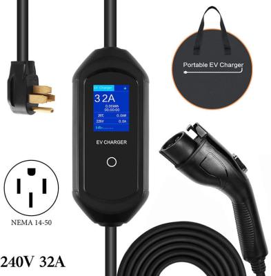 IEC 62196 Smart Portable Ev Charger Level 2 ODM OEM For Tesla Electric Car